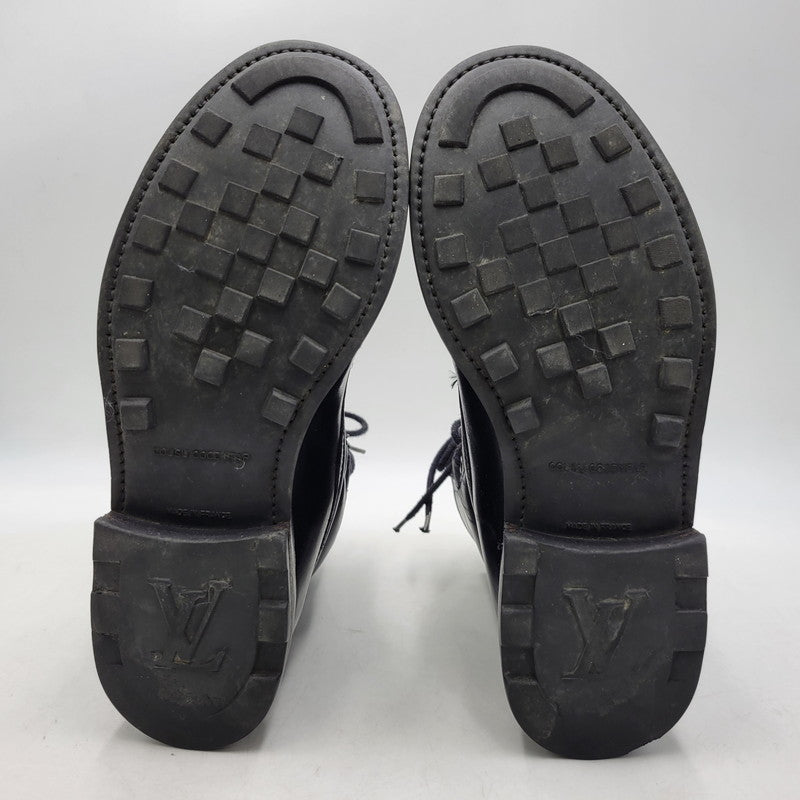 【現状渡し品】【メンズ】 LOUIS VUITTON ルイ・ヴィトン FIREMAN BOOTS ファイヤーマンブーツ 靴 179-260801-as-07-izu サイズ：7 1/2 カラー：ブラック 万代Net店