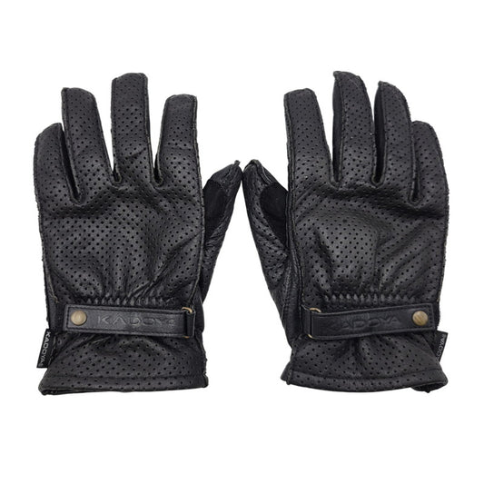 【中古品】【メンズ/レディース】 KADOYA カドヤ パンチングメッシュレザーグローブ 手袋 208-260803-as-34-izu サイズ：L カラー：ブラック 万代Net店
