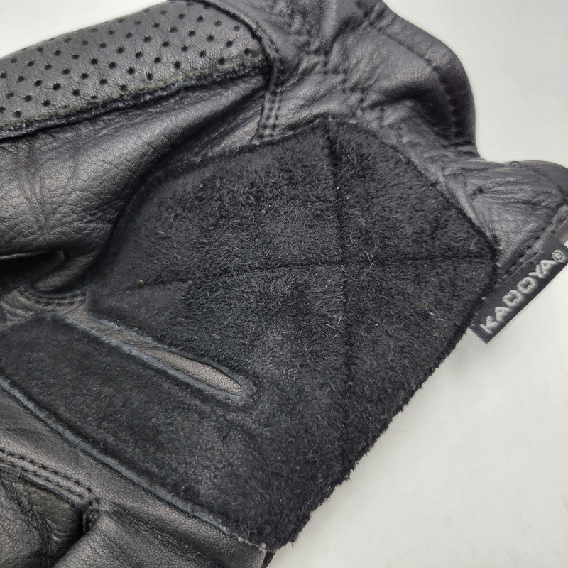 【中古品】【メンズ/レディース】 KADOYA カドヤ パンチングメッシュレザーグローブ 手袋 208-260803-as-34-izu サイズ：L カラー：ブラック 万代Net店