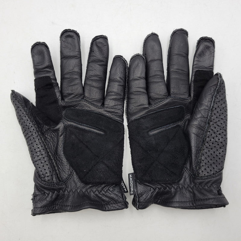 【中古品】【メンズ/レディース】 KADOYA カドヤ パンチングメッシュレザーグローブ 手袋 208-260803-as-34-izu サイズ：L カラー：ブラック 万代Net店