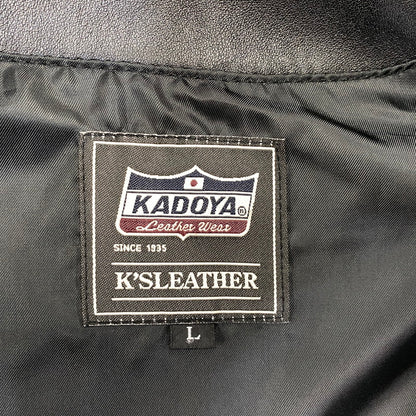 【中古品】【メンズ】 KADOYA カドヤ BUTTON DOWN VEST ボタンダウンベスト 145-260801-as-14-izu サイズ：L カラー：ブラック 万代Net店