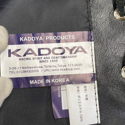 【中古品】【メンズ】 KADOYA カドヤ BUTTON DOWN VEST ボタンダウンベスト 145-260801-as-14-izu サイズ：L カラー：ブラック 万代Net店