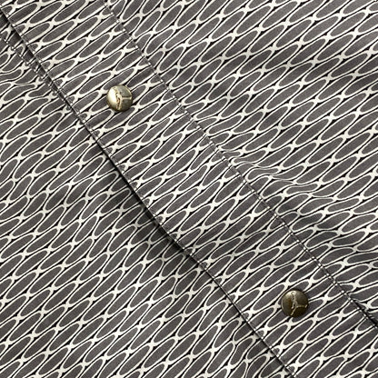 【中古品】【メンズ】 OLD NIKE JORDAN BRAND オールド ナイキ ジョーダン ブランド ALL OVER PATTERN COACH SHIRT JACKET オールオーバーパターン コーチシャツジャケット 146-260806-as-02-izu サイズ：L カラー：グレー系 万代Net店