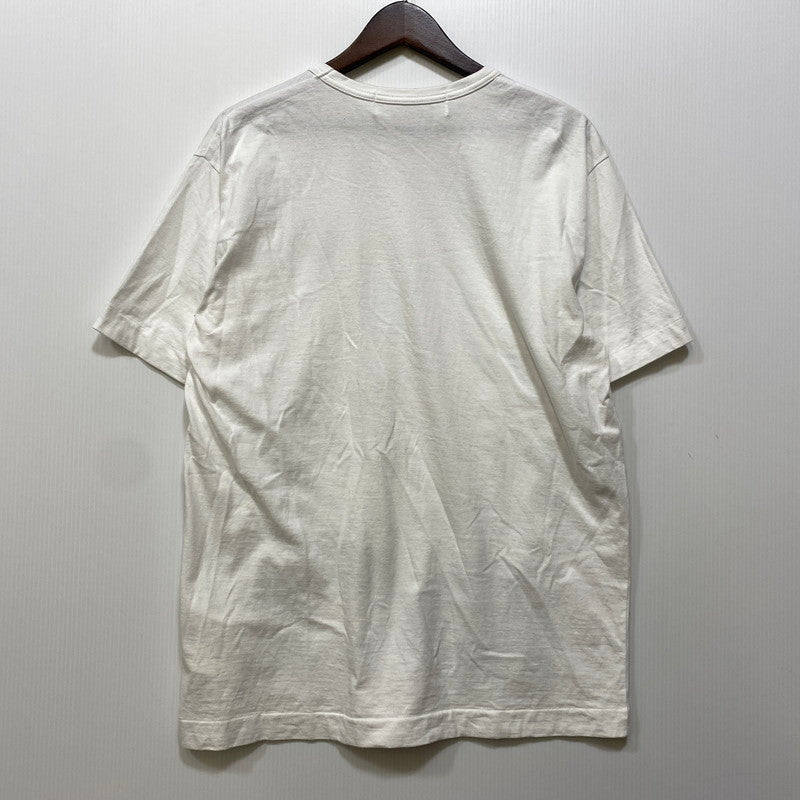 【中古品】【メンズ】 PLAY COMME des GARCONS プレイコムデギャルソン PRINTED CAMOUFLAGE HEART T-SHIRT AX-T244 AD2026 カモフラージュ ハート Tシャツ 半袖 140-260801-as-10-izu サイズ：XL カラー：ホワイト 万代Net店