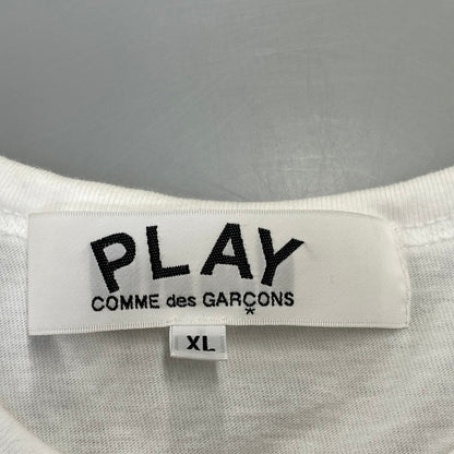 【中古品】【メンズ】 PLAY COMME des GARCONS プレイコムデギャルソン PRINTED CAMOUFLAGE HEART T-SHIRT AX-T244 AD2026 カモフラージュ ハート Tシャツ 半袖 140-260801-as-10-izu サイズ：XL カラー：ホワイト 万代Net店