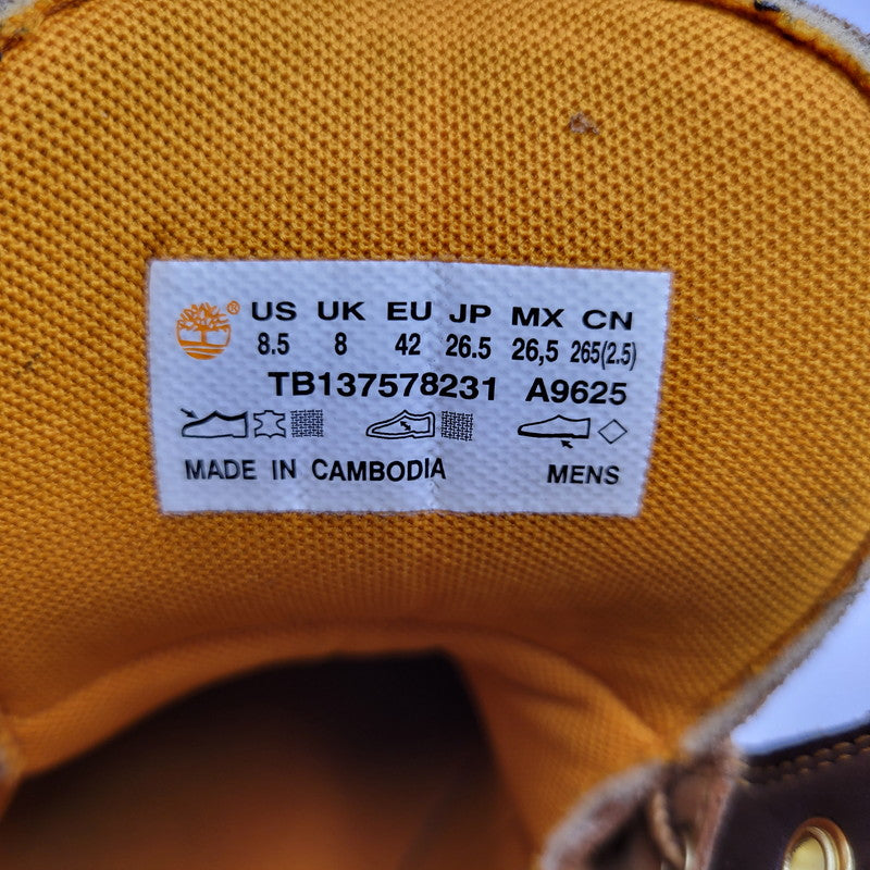 【中古品】【メンズ】 Timberland ティンバーランド ALBURN 6 INCH LACE UP WATERPROOF BOOTS TB137578231 アルバーン 6インチ レースアップ ウォータープルーフ ブーツ 靴 164-260803-as-19-izu サイズ：26.5cm カラー：WHEAT 万代Net店
