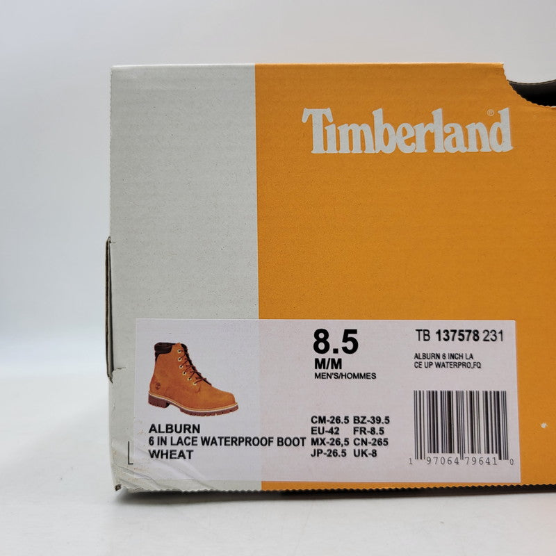 【中古品】【メンズ】 Timberland ティンバーランド ALBURN 6 INCH LACE UP WATERPROOF BOOTS TB137578231 アルバーン 6インチ レースアップ ウォータープルーフ ブーツ 靴 164-260803-as-19-izu サイズ：26.5cm カラー：WHEAT 万代Net店