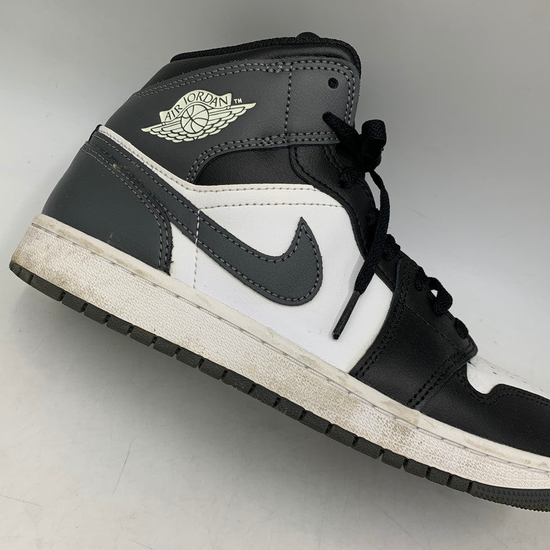 【中古品】【メンズ】 NIKE ナイキ AIR JORDAN 1 MID DQ8426-001 エア ジョーダン 1 ミッド スニーカー 靴 160-260803-as-26-izu サイズ：26.5cm カラー：BLACK/IRON GREY-WHITE 万代Net店