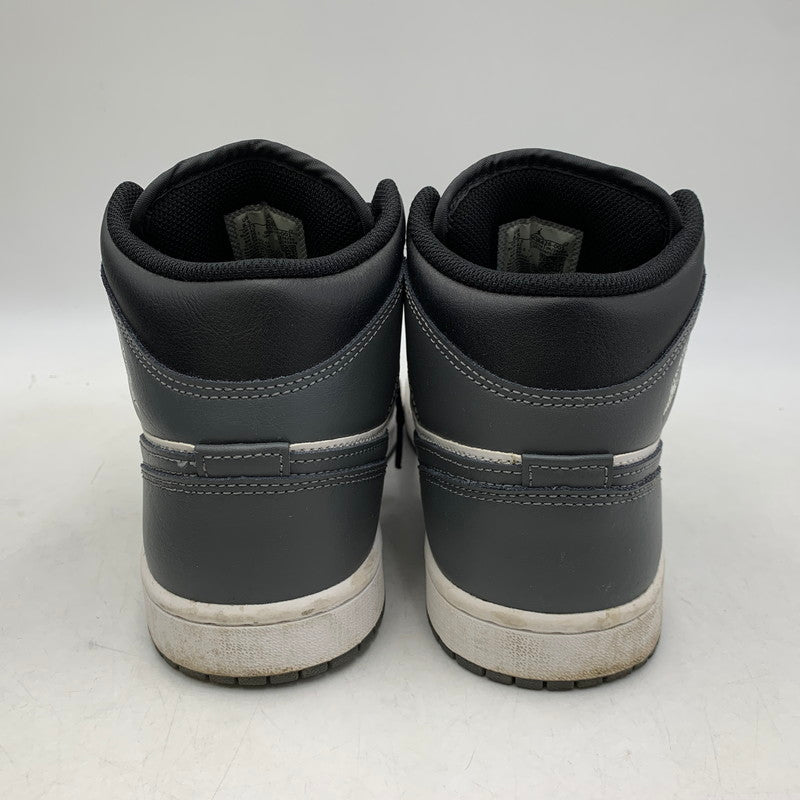 【中古品】【メンズ】 NIKE ナイキ AIR JORDAN 1 MID DQ8426-001 エア ジョーダン 1 ミッド スニーカー 靴 160-260803-as-26-izu サイズ：26.5cm カラー：BLACK/IRON GREY-WHITE 万代Net店