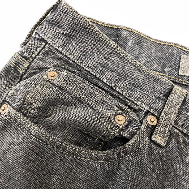 【中古品】【メンズ】 LEVI'S リーバイス 刻印4032 550 後染め RELAXED FIT BLACK DENIM PANTS リラックス フィット ブラック デニム パンツ ボトムス 157-260806-yn-06-izu サイズ：不明 カラー：ブラック 万代Net店