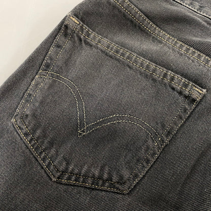 【中古品】【メンズ】 LEVI'S リーバイス 刻印4032 550 後染め RELAXED FIT BLACK DENIM PANTS リラックス フィット ブラック デニム パンツ ボトムス 157-260806-yn-06-izu サイズ：不明 カラー：ブラック 万代Net店