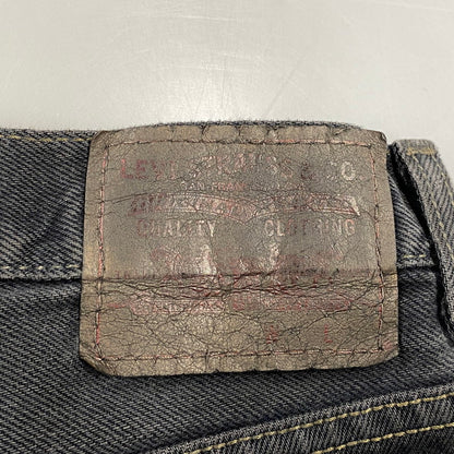 【中古品】【メンズ】 LEVI'S リーバイス 刻印4032 550 後染め RELAXED FIT BLACK DENIM PANTS リラックス フィット ブラック デニム パンツ ボトムス 157-260806-yn-06-izu サイズ：不明 カラー：ブラック 万代Net店