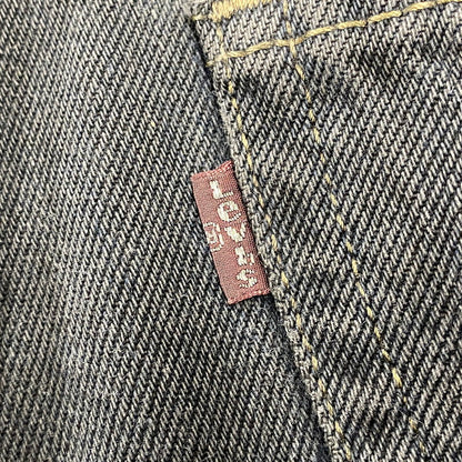 【中古品】【メンズ】 LEVI'S リーバイス 刻印4032 550 後染め RELAXED FIT BLACK DENIM PANTS リラックス フィット ブラック デニム パンツ ボトムス 157-260806-yn-06-izu サイズ：不明 カラー：ブラック 万代Net店