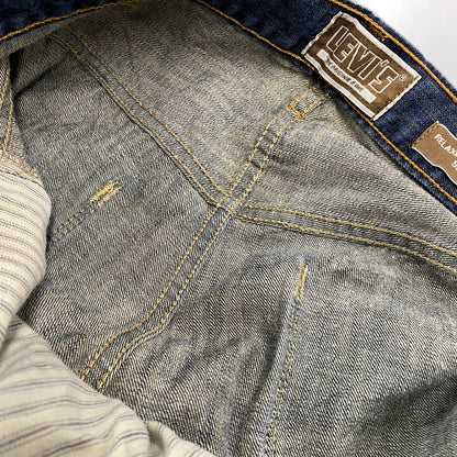 【中古品】【メンズ】 LEVI'S リーバイス 055570014 刻印3411 2009年製 00S 557 RELAXED BOOTCUT DENIM PANTS リラックス ブーツカット デニム パンツ ボトムス 157-260806-yn-07-izu サイズ：38×32 カラー：インディゴ 万代Net店