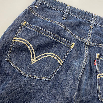 【中古品】【メンズ】 LEVI'S リーバイス 055570014 刻印3411 2009年製 00S 557 RELAXED BOOTCUT DENIM PANTS リラックス ブーツカット デニム パンツ ボトムス 157-260806-yn-07-izu サイズ：38×32 カラー：インディゴ 万代Net店