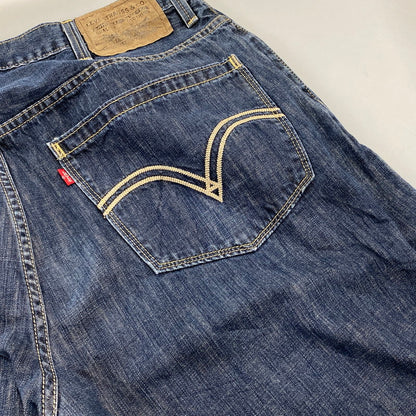 【中古品】【メンズ】 LEVI'S リーバイス 055570014 刻印3411 2009年製 00S 557 RELAXED BOOTCUT DENIM PANTS リラックス ブーツカット デニム パンツ ボトムス 157-260806-yn-07-izu サイズ：38×32 カラー：インディゴ 万代Net店