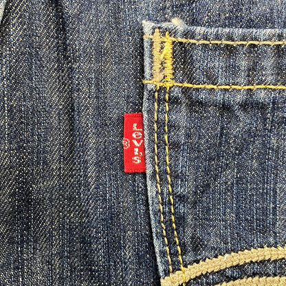 【中古品】【メンズ】 LEVI'S リーバイス 055570014 刻印3411 2009年製 00S 557 RELAXED BOOTCUT DENIM PANTS リラックス ブーツカット デニム パンツ ボトムス 157-260806-yn-07-izu サイズ：38×32 カラー：インディゴ 万代Net店