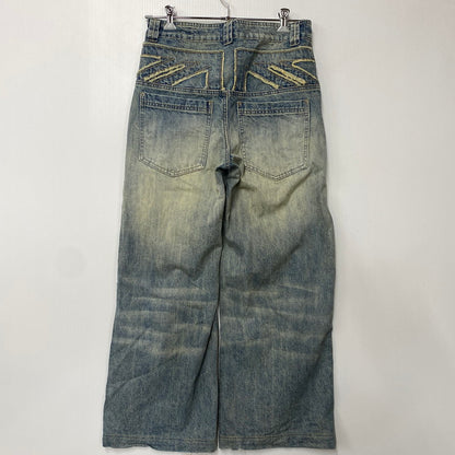 【中古品】【メンズ】 JADED LONDON ジェイデッドロンドン LOW RISE COLOSSUS FIT DENIM PANTS ローライズ コロッサス フィット デニム パンツ 152-260806-yn-08-izu サイズ：W28 カラー：インディゴ 万代Net店