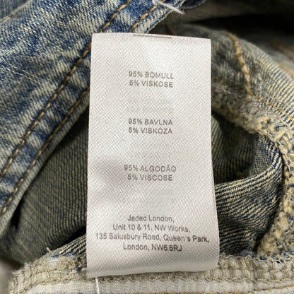 【中古品】【メンズ】 JADED LONDON ジェイデッドロンドン LOW RISE COLOSSUS FIT DENIM PANTS ローライズ コロッサス フィット デニム パンツ 152-260806-yn-08-izu サイズ：W28 カラー：インディゴ 万代Net店