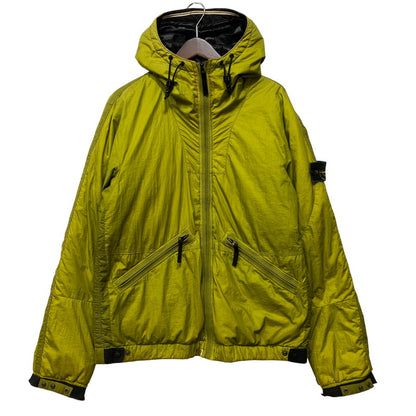 【現状渡し品】【メンズ】 OLD STONE ISLAND オールドストーンアイランド FILLED MESH BADGE PUFFER JACKET メッシュバッジ パファージャケット 141-260802-as-05-izu サイズ：L カラー：ライトグリーン 万代Net店