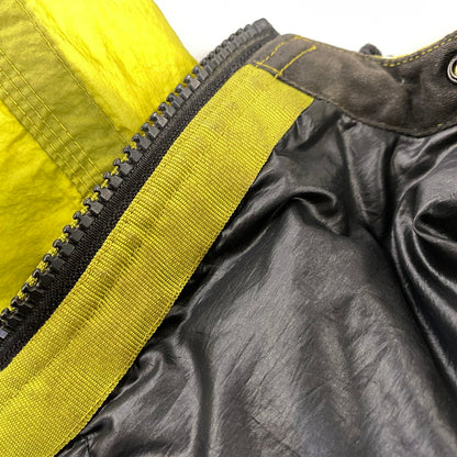 【現状渡し品】【メンズ】 OLD STONE ISLAND オールドストーンアイランド FILLED MESH BADGE PUFFER JACKET メッシュバッジ パファージャケット 141-260802-as-05-izu サイズ：L カラー：ライトグリーン 万代Net店