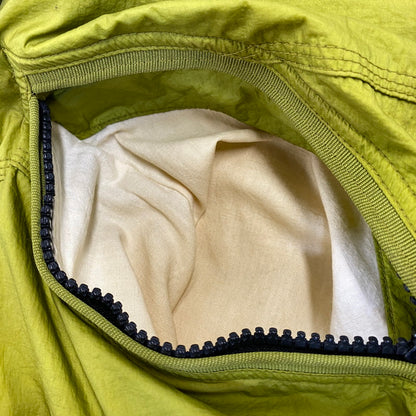 【現状渡し品】【メンズ】 OLD STONE ISLAND オールドストーンアイランド FILLED MESH BADGE PUFFER JACKET メッシュバッジ パファージャケット 141-260802-as-05-izu サイズ：L カラー：ライトグリーン 万代Net店