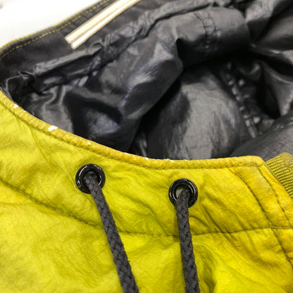 【現状渡し品】【メンズ】 OLD STONE ISLAND オールドストーンアイランド FILLED MESH BADGE PUFFER JACKET メッシュバッジ パファージャケット 141-260802-as-05-izu サイズ：L カラー：ライトグリーン 万代Net店