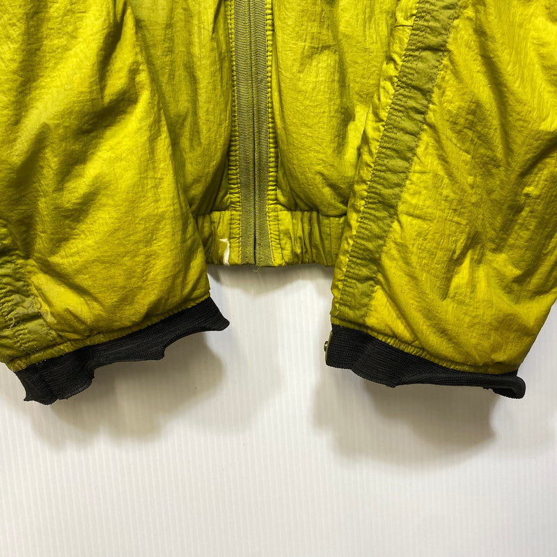 【現状渡し品】【メンズ】 OLD STONE ISLAND オールドストーンアイランド FILLED MESH BADGE PUFFER JACKET メッシュバッジ パファージャケット 141-260802-as-05-izu サイズ：L カラー：ライトグリーン 万代Net店