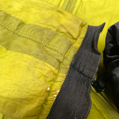 【現状渡し品】【メンズ】 OLD STONE ISLAND オールドストーンアイランド FILLED MESH BADGE PUFFER JACKET メッシュバッジ パファージャケット 141-260802-as-05-izu サイズ：L カラー：ライトグリーン 万代Net店