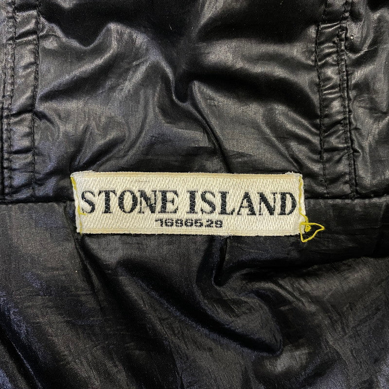 【現状渡し品】【メンズ】 OLD STONE ISLAND オールドストーンアイランド FILLED MESH BADGE PUFFER JACKET メッシュバッジ パファージャケット 141-260802-as-05-izu サイズ：L カラー：ライトグリーン 万代Net店