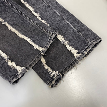 【中古品】【メンズ】 Our Legacy アワーレガシー THIRD CUT BLACK SLASH DENIM M4215TB サードカット ブラック スラッシュ デニムパンツ ジーンズ 152-260801-as-11-izu サイズ：28 カラー：ブラック 万代Net店