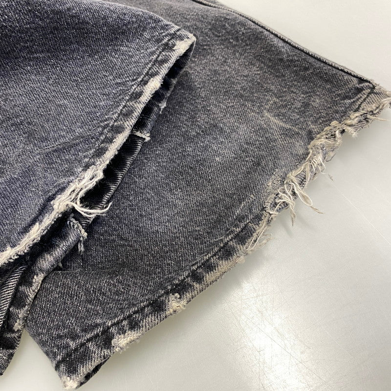 【中古品】【メンズ】 Our Legacy アワーレガシー THIRD CUT BLACK SLASH DENIM M4215TB サードカット ブラック スラッシュ デニムパンツ ジーンズ 152-260801-as-11-izu サイズ：28 カラー：ブラック 万代Net店
