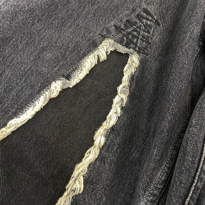 【中古品】【メンズ】 Our Legacy アワーレガシー THIRD CUT BLACK SLASH DENIM M4215TB サードカット ブラック スラッシュ デニムパンツ ジーンズ 152-260801-as-11-izu サイズ：28 カラー：ブラック 万代Net店