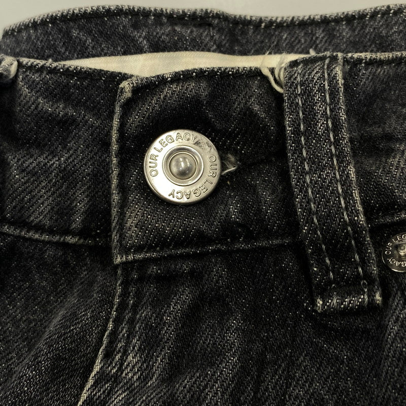 【中古品】【メンズ】 Our Legacy アワーレガシー THIRD CUT BLACK SLASH DENIM M4215TB サードカット ブラック スラッシュ デニムパンツ ジーンズ 152-260801-as-11-izu サイズ：28 カラー：ブラック 万代Net店