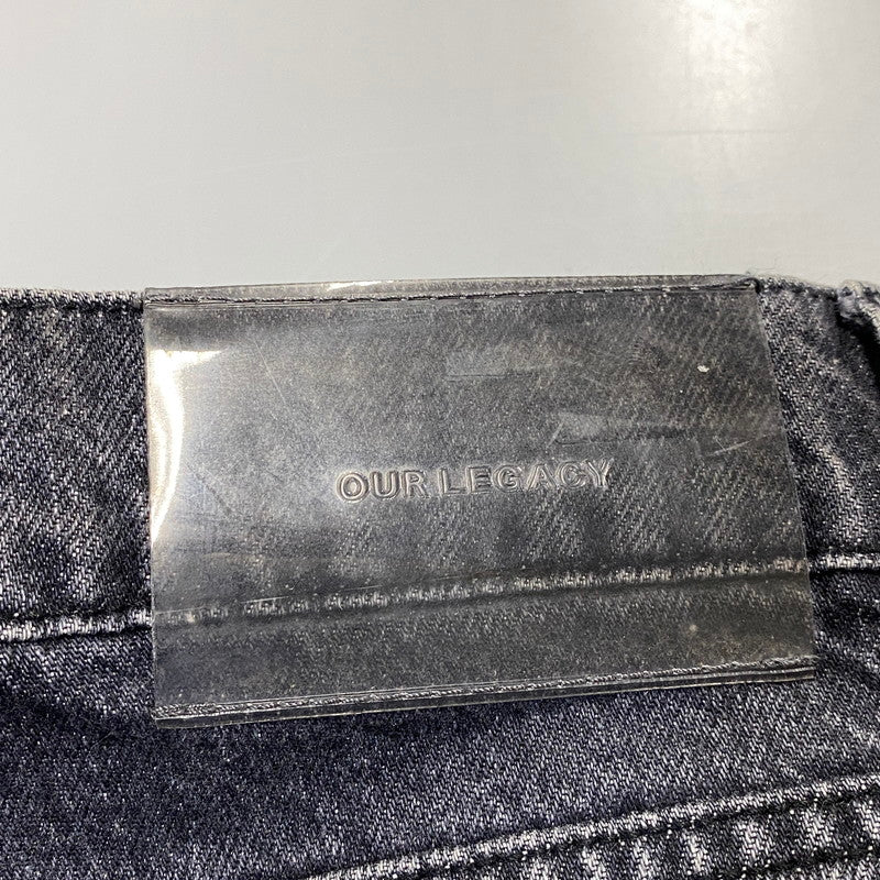 【中古品】【メンズ】 Our Legacy アワーレガシー THIRD CUT BLACK SLASH DENIM M4215TB サードカット ブラック スラッシュ デニムパンツ ジーンズ 152-260801-as-11-izu サイズ：28 カラー：ブラック 万代Net店