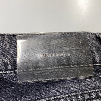 【中古品】【メンズ】 Our Legacy アワーレガシー THIRD CUT BLACK SLASH DENIM M4215TB サードカット ブラック スラッシュ デニムパンツ ジーンズ 152-260801-as-11-izu サイズ：28 カラー：ブラック 万代Net店