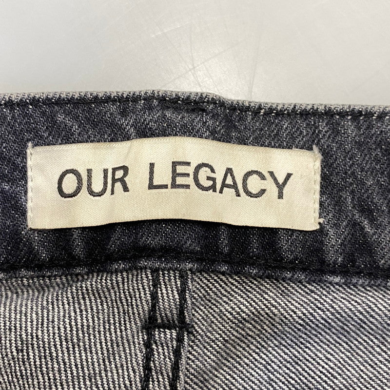 【中古品】【メンズ】 Our Legacy アワーレガシー THIRD CUT BLACK SLASH DENIM M4215TB サードカット ブラック スラッシュ デニムパンツ ジーンズ 152-260801-as-11-izu サイズ：28 カラー：ブラック 万代Net店