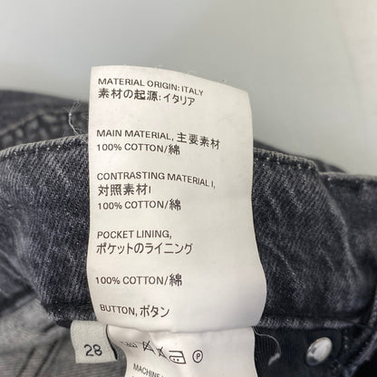 【中古品】【メンズ】 Our Legacy アワーレガシー THIRD CUT BLACK SLASH DENIM M4215TB サードカット ブラック スラッシュ デニムパンツ ジーンズ 152-260801-as-11-izu サイズ：28 カラー：ブラック 万代Net店