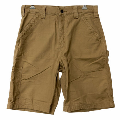 【中古品】【メンズ】 CARHARTT カーハート B147DKH 21年製 メキシコ製 LOOSE FIT CANVAS UTILITY WORK SHORTS ルーズ フィット キャンバス ユーティリティ ワークショーツ 158-260806-yn-10-izu サイズ：32 カラー：ダークカーキ 万代Net店