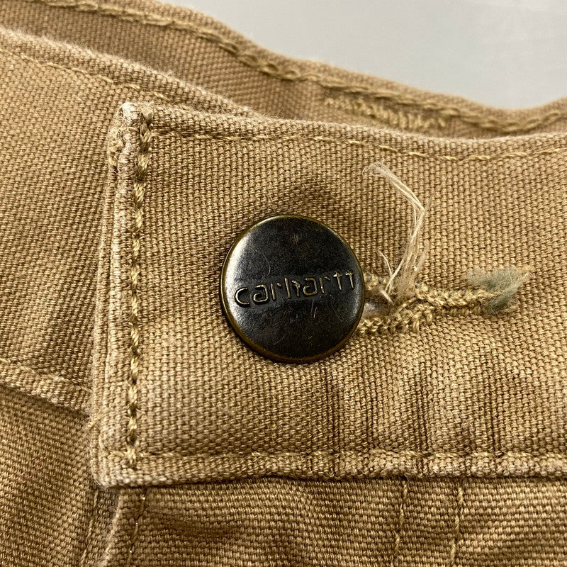 【中古品】【メンズ】 CARHARTT カーハート B147DKH 21年製 メキシコ製 LOOSE FIT CANVAS UTILITY WORK SHORTS ルーズ フィット キャンバス ユーティリティ ワークショーツ 158-260806-yn-10-izu サイズ：32 カラー：ダークカーキ 万代Net店