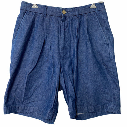 【中古品】【メンズ】 BEAMS ビームス 11-25-2180-803 2PLEATS DENIM SHORTS 2プリーツ デニム ショーツ ボトムス 158-260806-yn-02-izu サイズ：M カラー：インディゴ 万代Net店