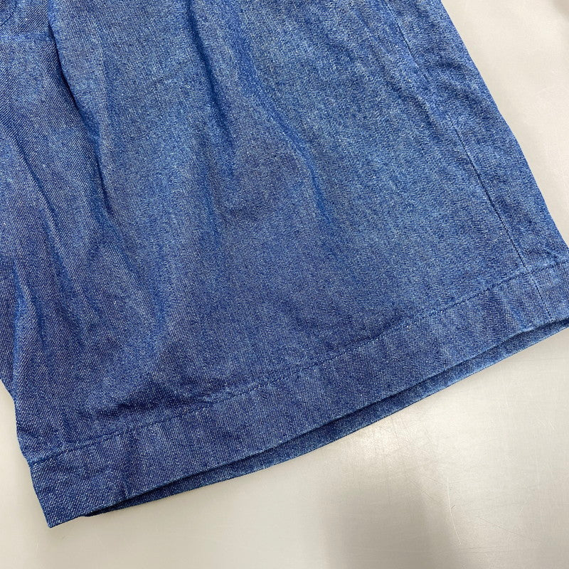 【中古品】【メンズ】 BEAMS ビームス 11-25-2180-803 2PLEATS DENIM SHORTS 2プリーツ デニム ショーツ ボトムス 158-260806-yn-02-izu サイズ：M カラー：インディゴ 万代Net店
