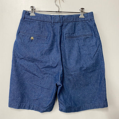 【中古品】【メンズ】 BEAMS ビームス 11-25-2180-803 2PLEATS DENIM SHORTS 2プリーツ デニム ショーツ ボトムス 158-260806-yn-02-izu サイズ：M カラー：インディゴ 万代Net店