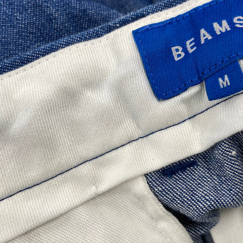 【中古品】【メンズ】 BEAMS ビームス 11-25-2180-803 2PLEATS DENIM SHORTS 2プリーツ デニム ショーツ ボトムス 158-260806-yn-02-izu サイズ：M カラー：インディゴ 万代Net店