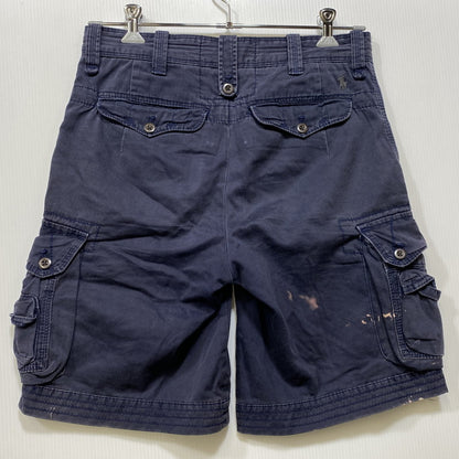 【現状渡し品】【メンズ】 Polo by Ralph Lauren ポロバイラルフローレン PARACHUTE CARGO SHORTS パラシュート カーゴショーツ ショートパンツ 157-260801-as-13-izu サイズ：30 カラー：ネイビー 万代Net店