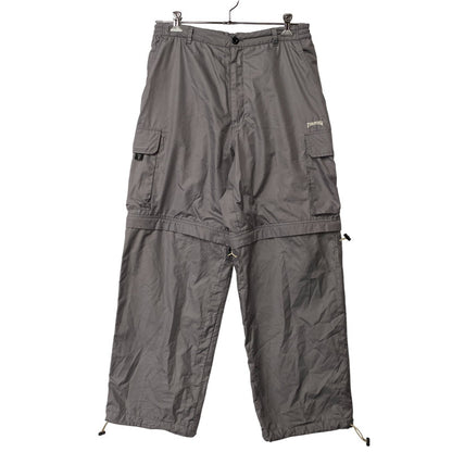 【現状渡し品】【メンズ】 THRASHER スラッシャー 90’S GIMMICK NYLON CARGO PANTS ギミック ナイロン カーゴ パンツ ボトムス 157-260806-yn-01-izu サイズ：34 カラー：グレー 万代Net店