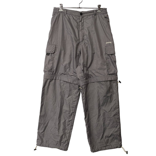 【現状渡し品】【メンズ】 THRASHER スラッシャー 90’S GIMMICK NYLON CARGO PANTS ギミック ナイロン カーゴ パンツ ボトムス 157-260806-yn-01-izu サイズ：34 カラー：グレー 万代Net店