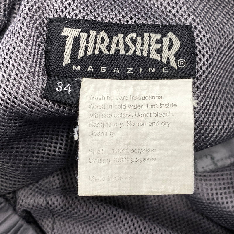 【現状渡し品】【メンズ】 THRASHER スラッシャー 90’S GIMMICK NYLON CARGO PANTS ギミック ナイロン カーゴ パンツ ボトムス 157-260806-yn-01-izu サイズ：34 カラー：グレー 万代Net店