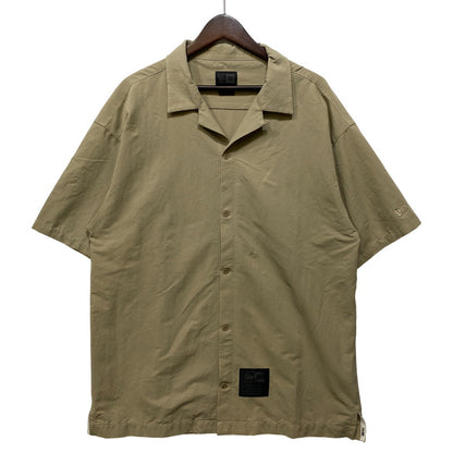 【中古品】【メンズ】 NEWERA ニューエラ OPENCOLLAR NYLON SS SHIRT オープンカラー ナイロン ショートスリーブ シャツ トップス 半袖 148-260807-cs-05-izu サイズ：L カラー：ベージュ 万代Net店