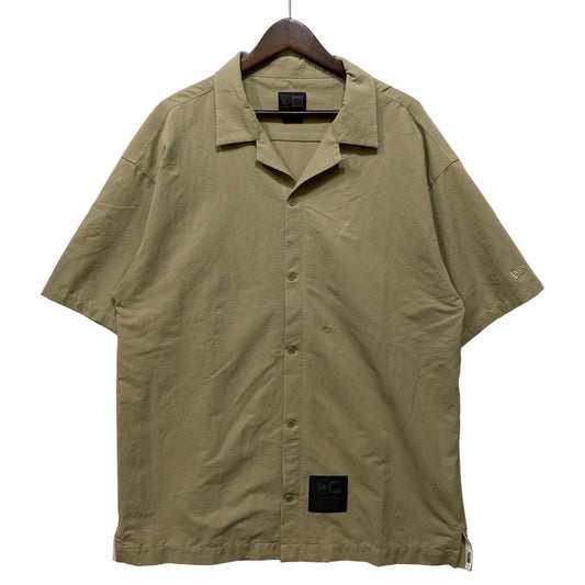 【中古品】【メンズ】 NEWERA ニューエラ OPENCOLLAR NYLON SS SHIRT オープンカラー ナイロン ショートスリーブ シャツ トップス 半袖 148-260807-cs-05-izu サイズ：L カラー：ベージュ 万代Net店